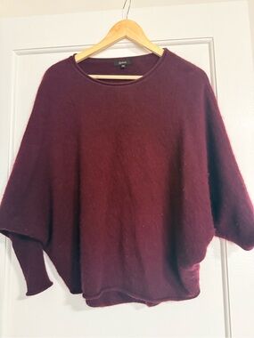 Quince Women's Deep Burgundy Dolman Sweater